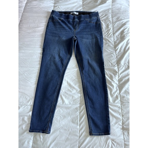 Old Navy Skinny pull on Jeggings Size 16 Stretchy Jeans Blue EUC - Picture 1 of 9